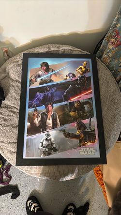 Star Wars framed picture