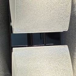 White Frosted Glass/ Chrome Bathroom Vanity  Light