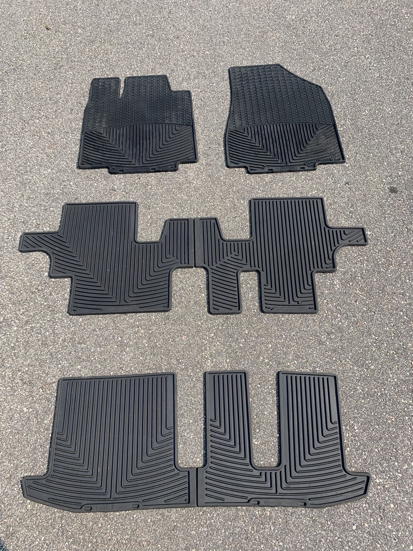 WEATHERTECH 2021-2024 SUBARU ASCENT ALL WEATHER MATS !!! 6 Pieces, 3 Rows !! Barely Used!