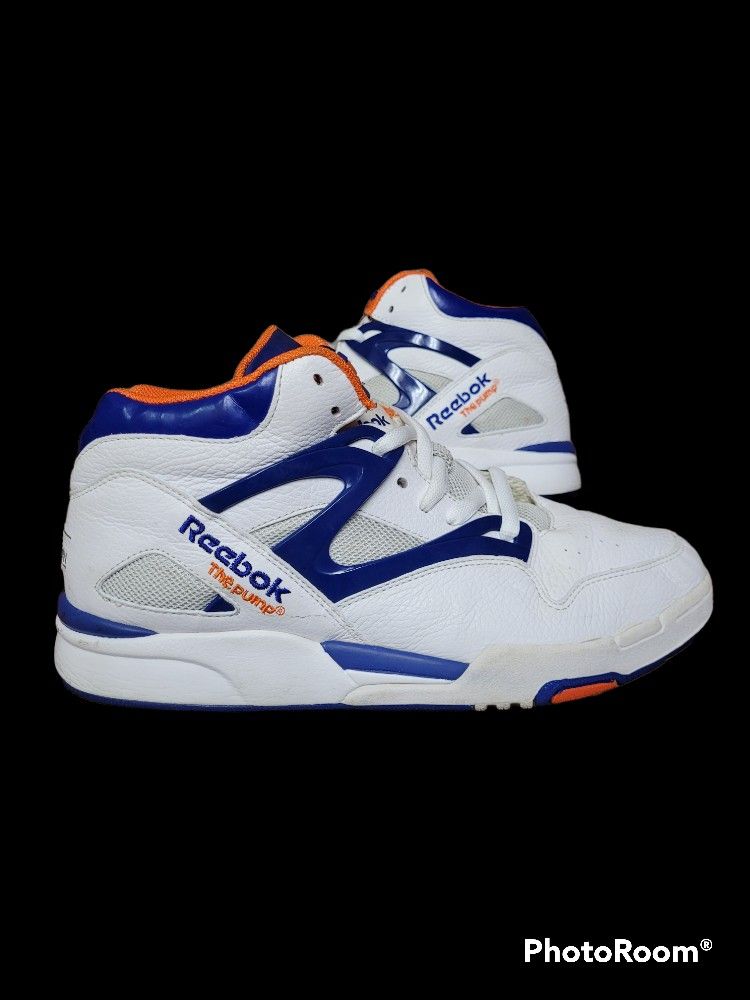 Reebok The Pump Limited Edition Orange/White Sneaker Sz 11