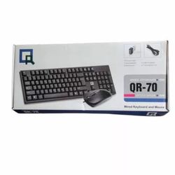 QR-70 WIRED KEYBOARD WITH OPTICAL MOUSE A110000235
