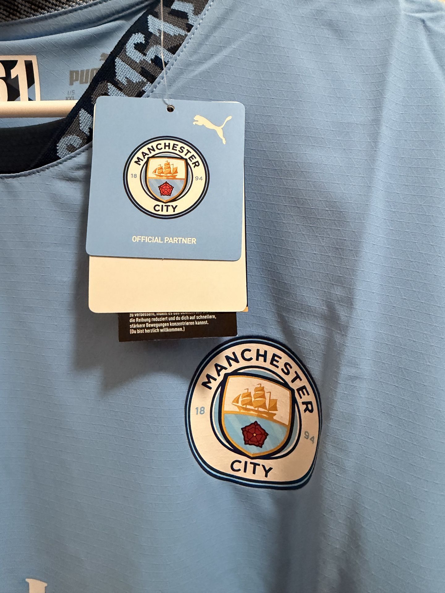 Manchester City 25/26 Home Authentic Men Manchester city jersey