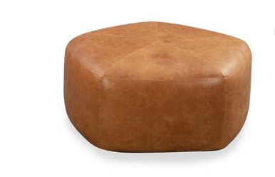 Leather ottoman