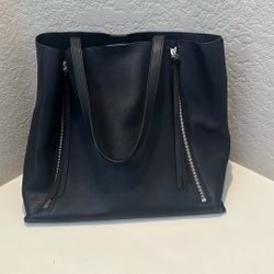 XL Black Double Zip Nordstrom Tote/ Purse