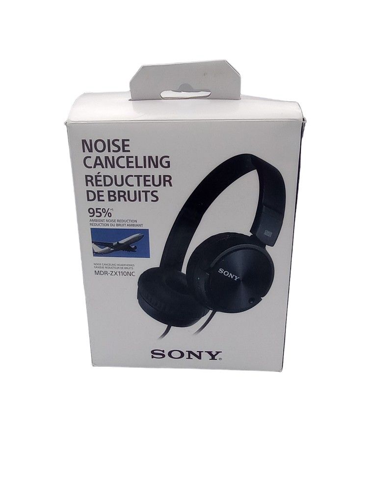 Sony MDR-ZX110NC Noise Canceling On-ear Wired Headphones - Black

