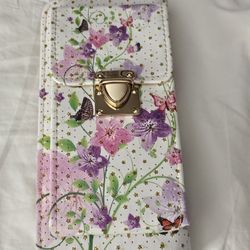 Floral Cell Phone Wallet