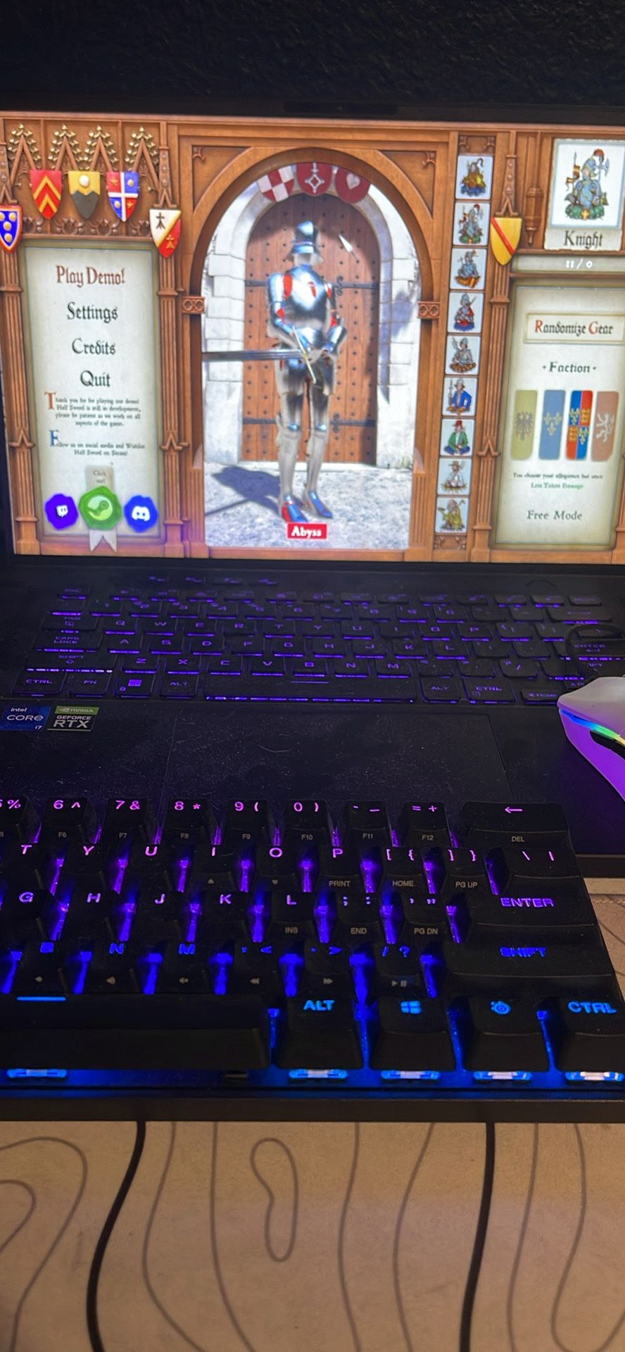 Gaming Laptop Comes With A Apex Steel Series Pro Mini And Glorious Model O Wireless!!!!