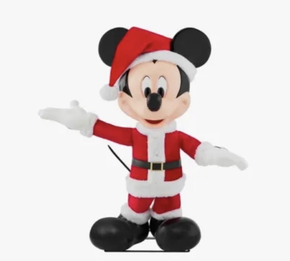 Disney 4 ft Animated Holiday Santa Mickey Mouse from Home Depot