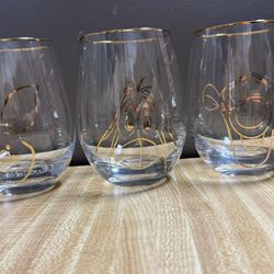 Piglet, Eeyore, Tigger Wine Glass $20