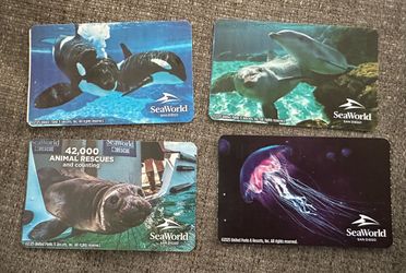 4 adult sea world tickets expire 12/31/2026 one for $75