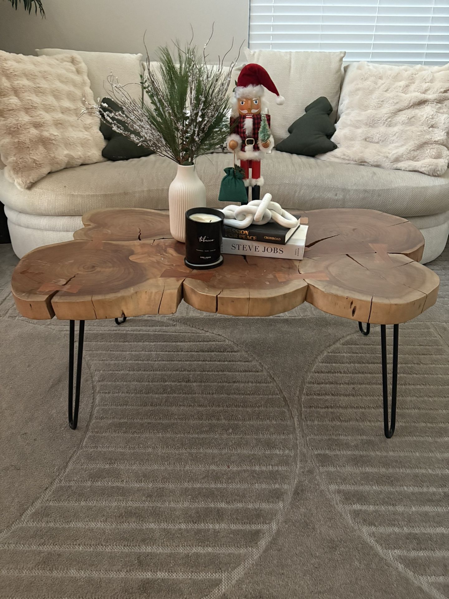 Wood Coffee Table And End Table