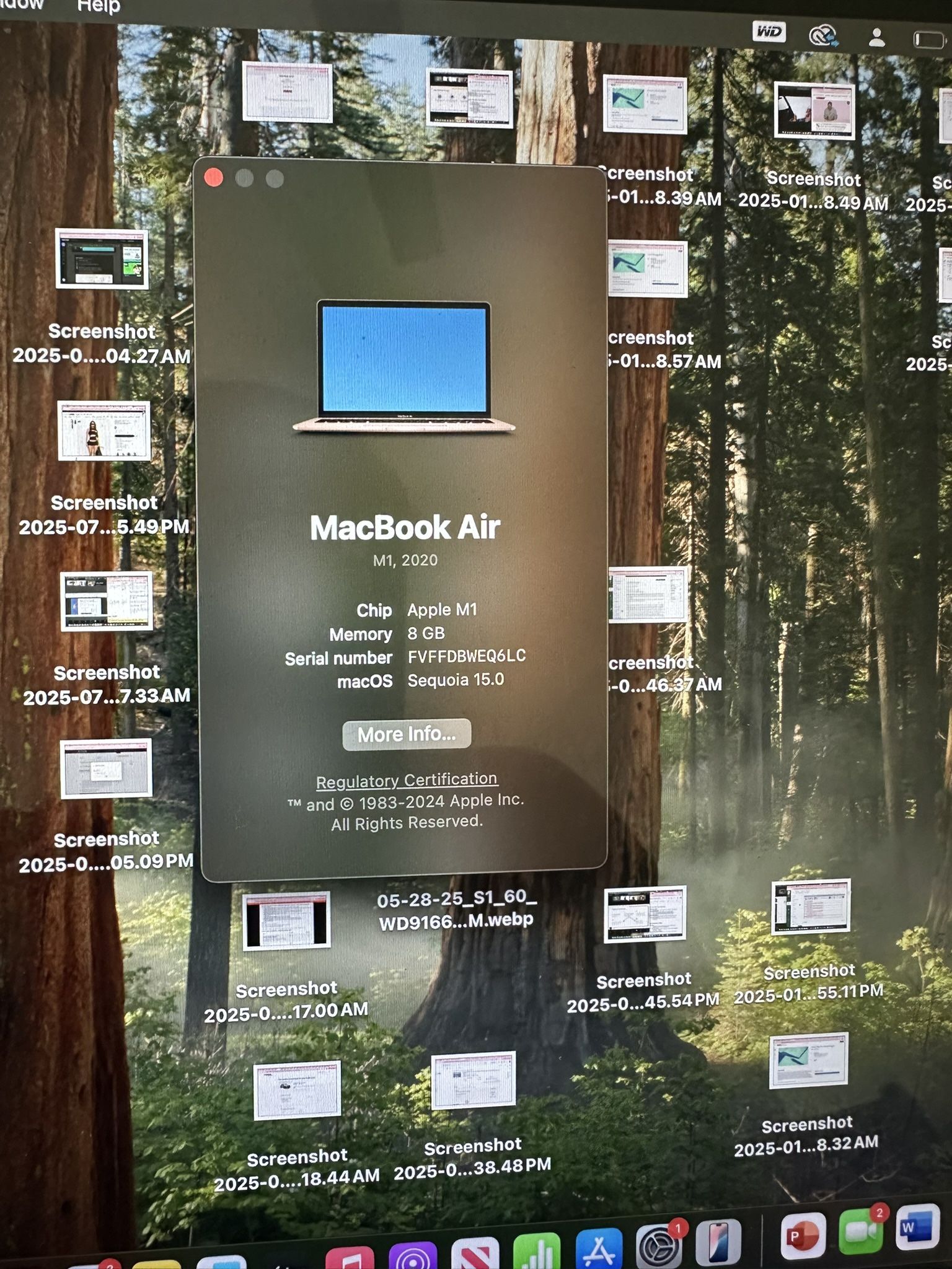 Rose Gold 2020 MacBook Air M1 Chip, 13.3 In retina Display