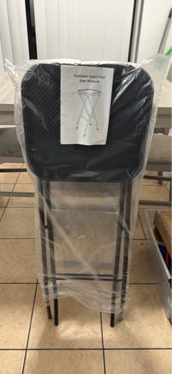 Foldable Salon Tray with Metal Stand