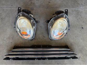 07-13 Mini Cooper OEM halogen headlights and grill