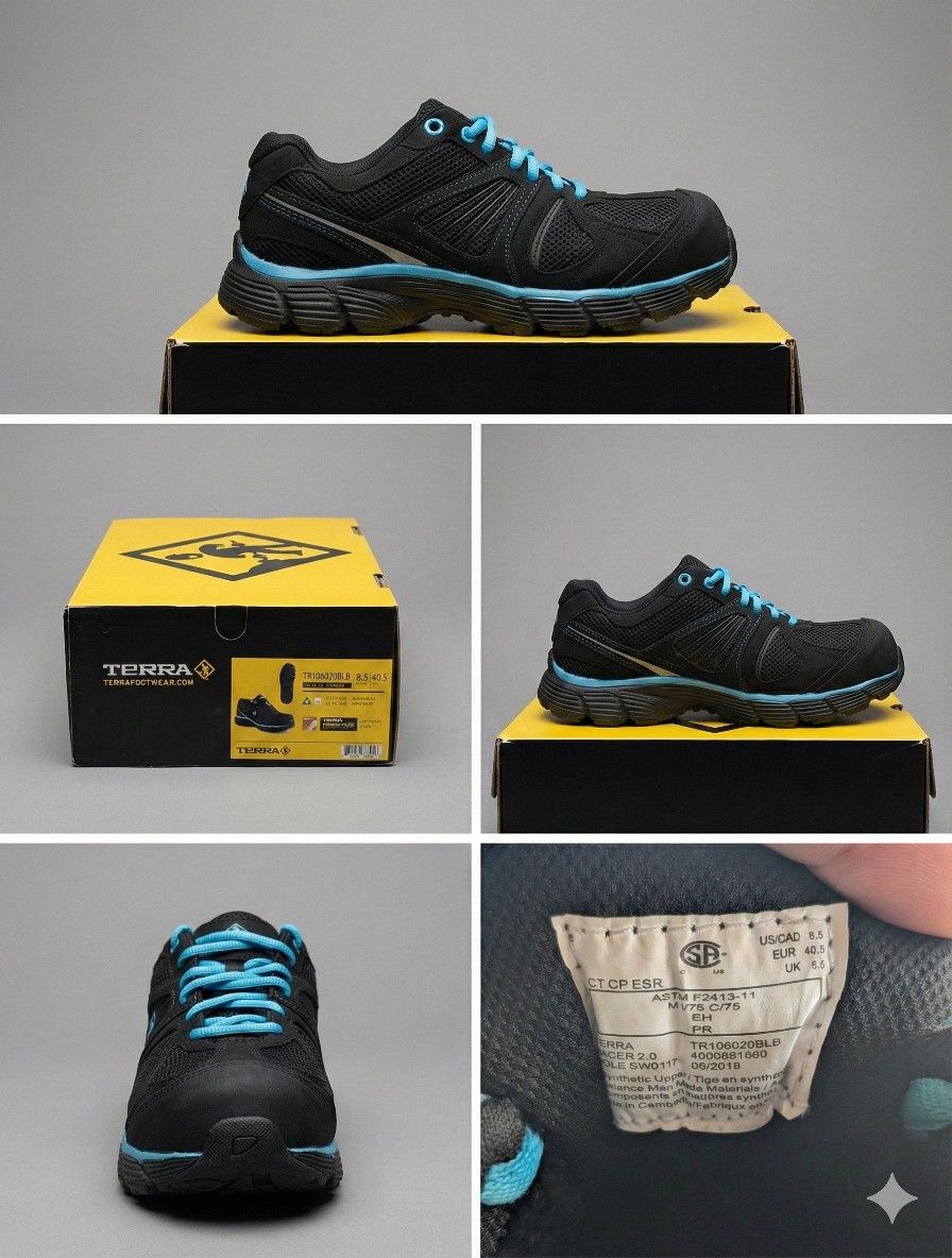 Terra Women's Work Sneakers - Size 8.5 (Metal Free/Composite Toe)