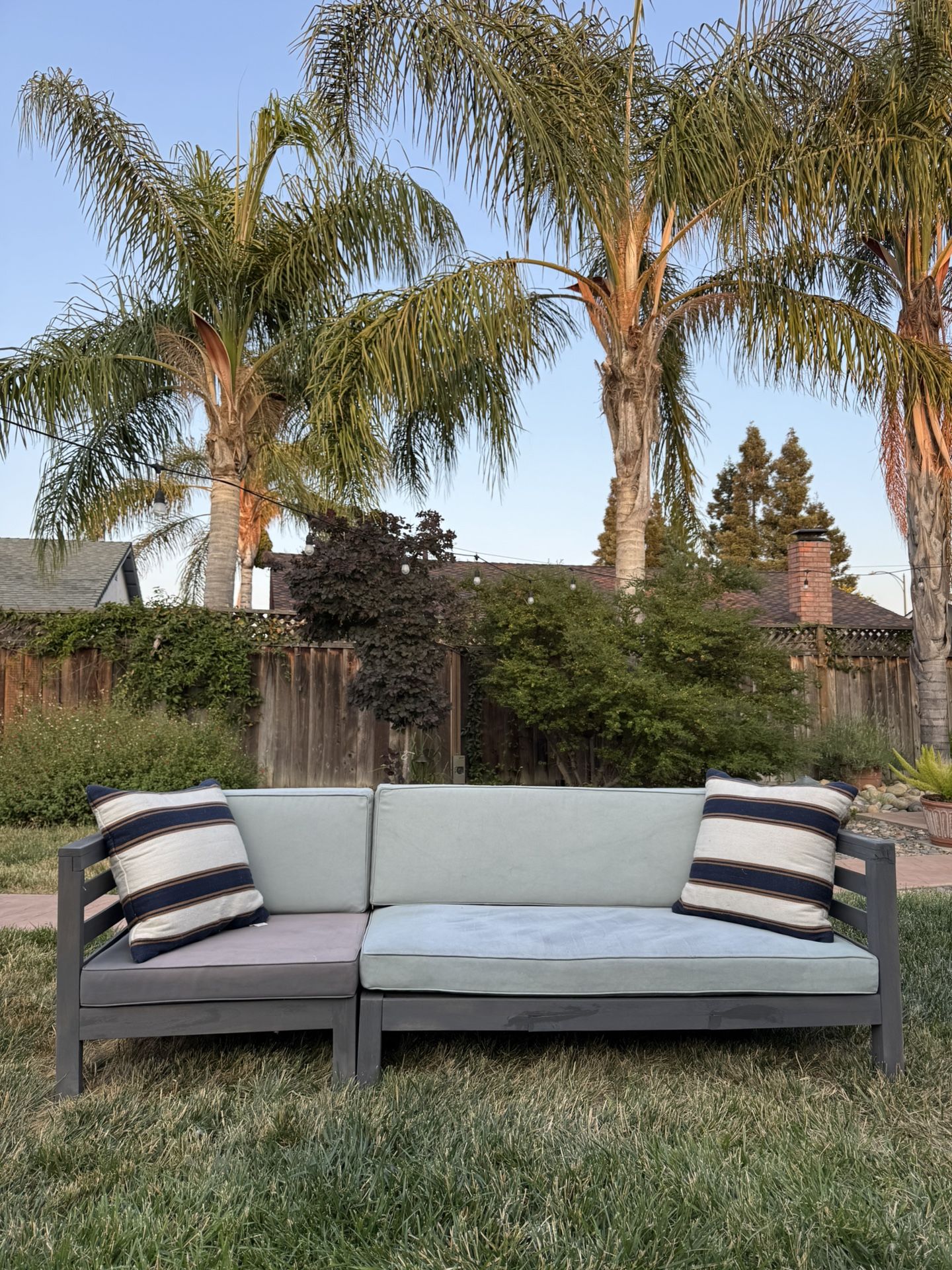 Outdoor Wooden Couch