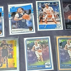 Cole Anthony 7 Basketball Trading Card Bundle