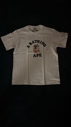 White Burberry x bape