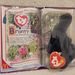 McDonald's Ty Teenie Beanie Rare "Bronty"