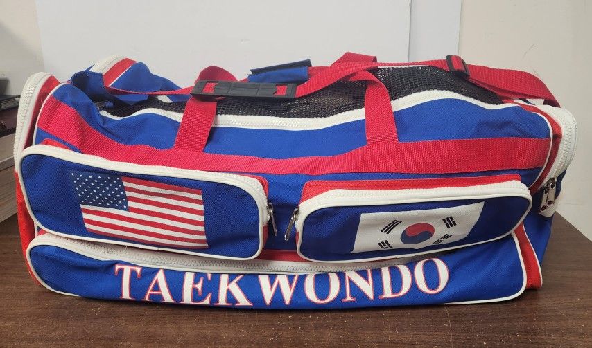 29"x12" ATA Black Belt Academy Taekwondo Large Duffle Sparring Martial Gear Bag