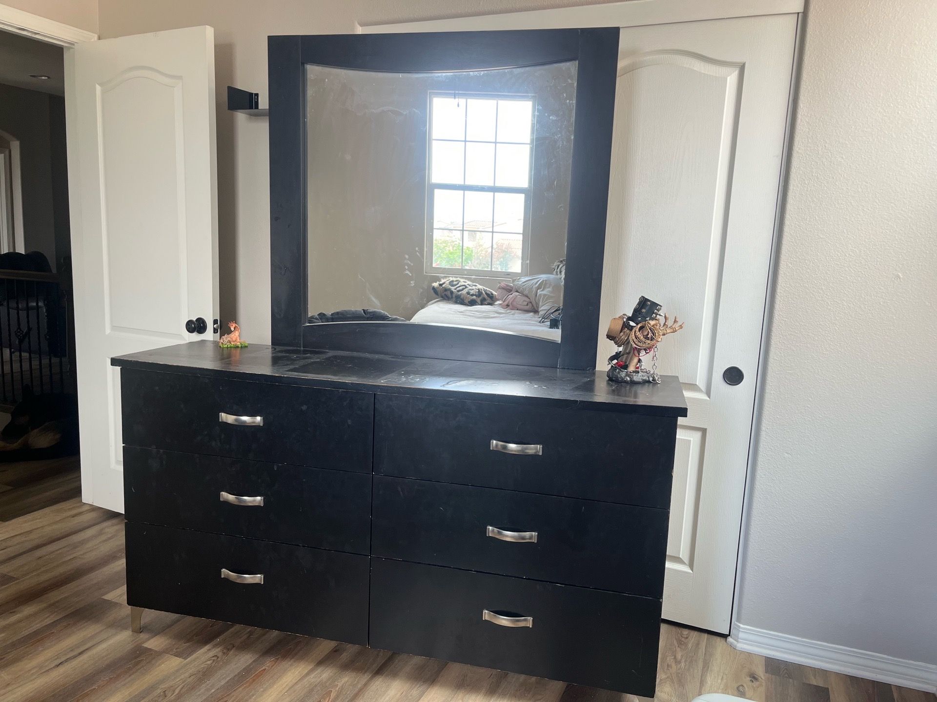 Black Dresser with mirror