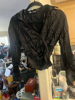 Zara satin blouse