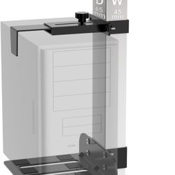 Under Desk PC Mount - No Drilling 40 lb Capacity, Computer Holder /shelf Under Table, Adjustable Height and Width