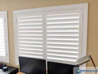 Hardwood Shutters Custom Made Licensed & Insured 909‑681‑7003