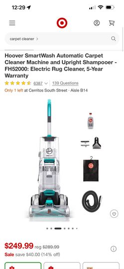 Hoover carpet cleaner