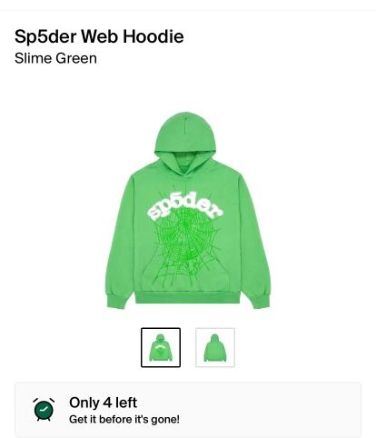 Green Spider Hoodie