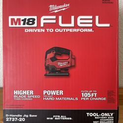 Milwaukee  M18  FUEL 18V Lithium-Ion Brushless Cordless  Jig Saw (Tool-Only)