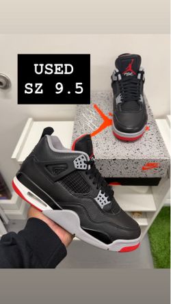 USED Air Jordan 4 Bred Reimagined Sz 9.5