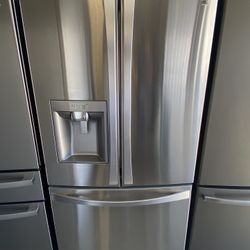 Stainless Steel Kenmore Refrigerator 