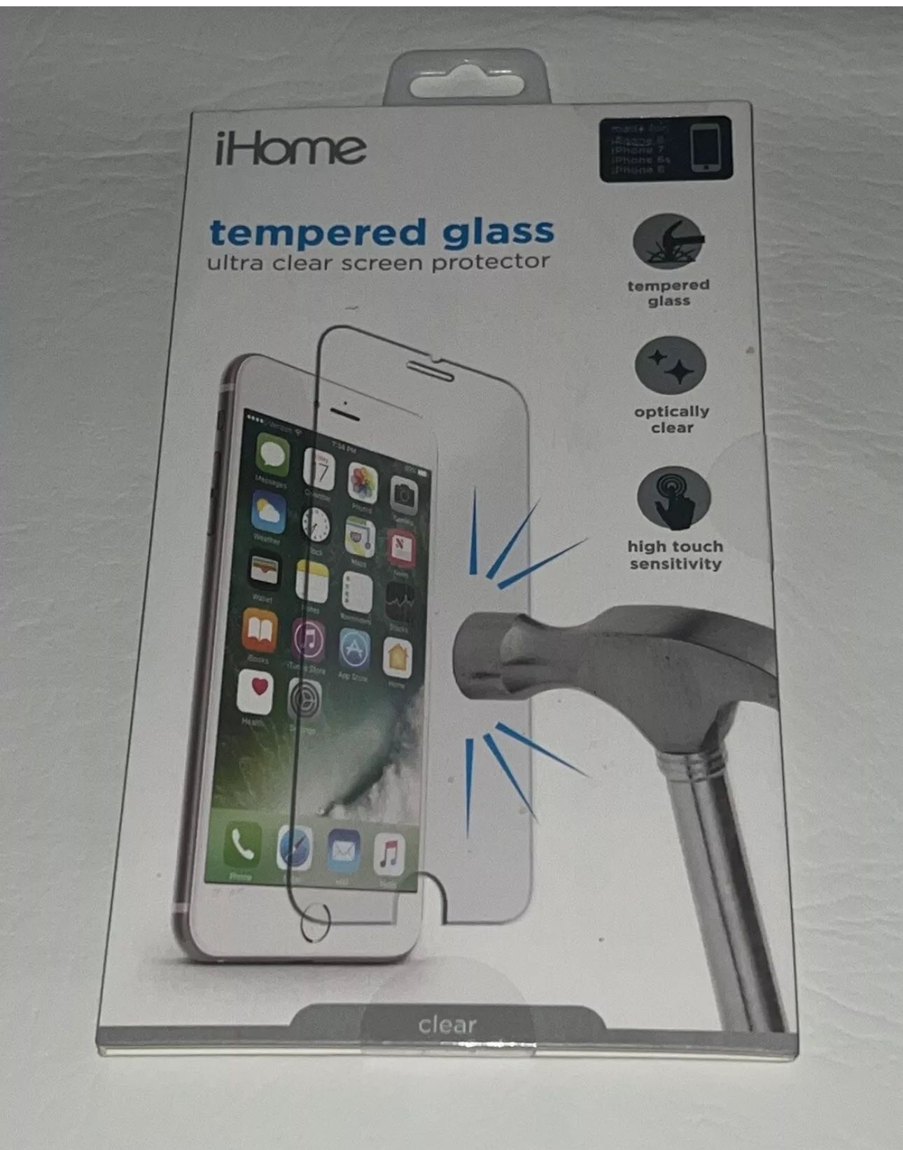 ihome Tempered Glass Ultra Clear Screen Protector Made For Iphone 8 7 6 6s