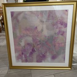 Gold Framed abstract print 