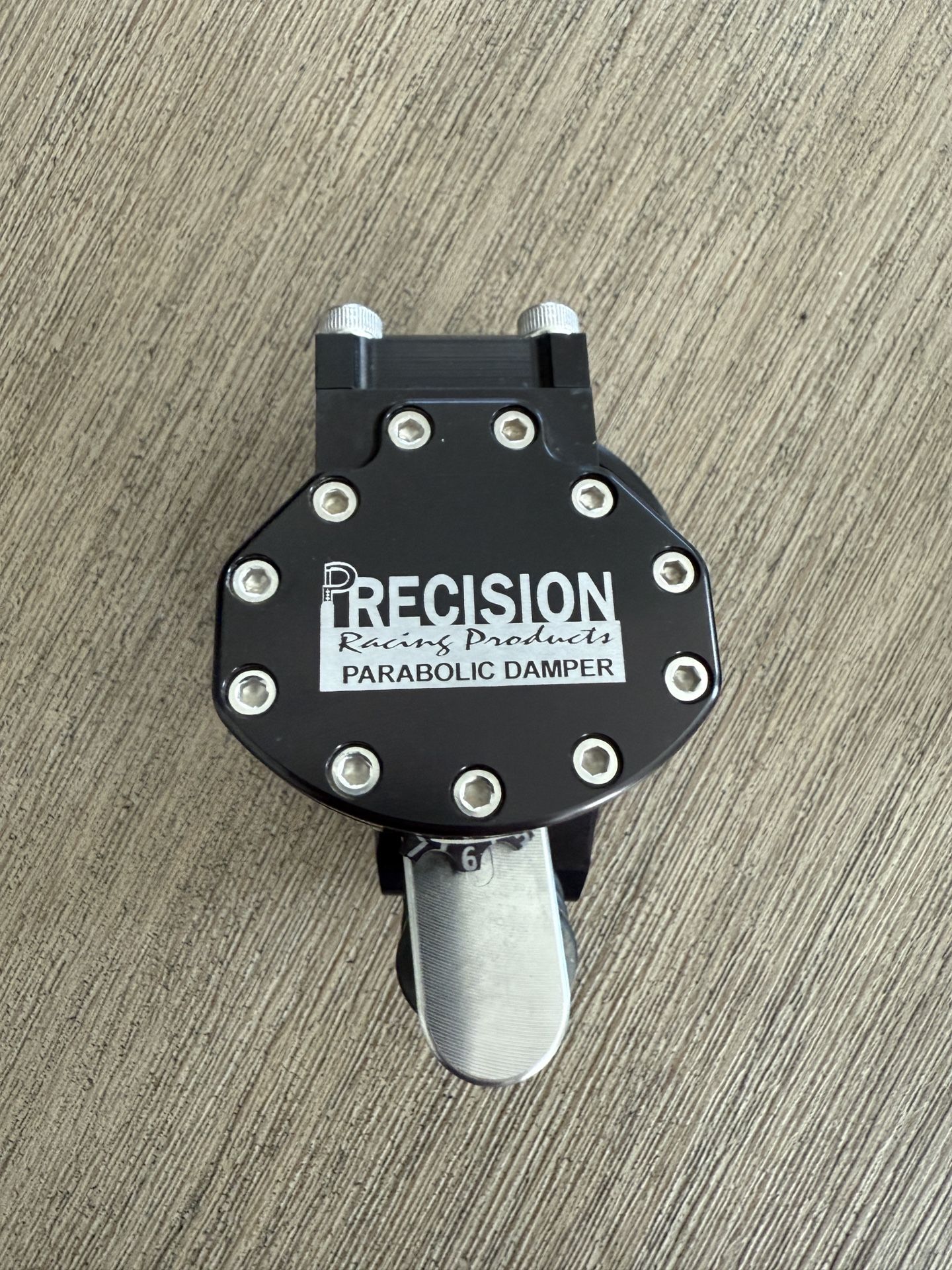 Precision Racing Parabolic steering stabilizer Honda CRF450R/RX and CRF250R/RX.