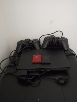 Playstaion 2 with memory cards