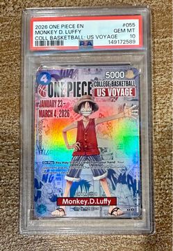 PSA10 One Piece Card US College Basketball Promo Luffy P-055