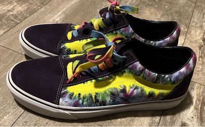 VANS Old Skool Tie Dye Sneakers Size 11.5 Men’s Shoes Multicolor Lace Up Skate