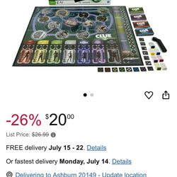 CLUE Board Game. NEW UNOPENED. 10$