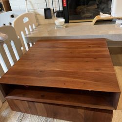 cb2 Spin Coffee Table