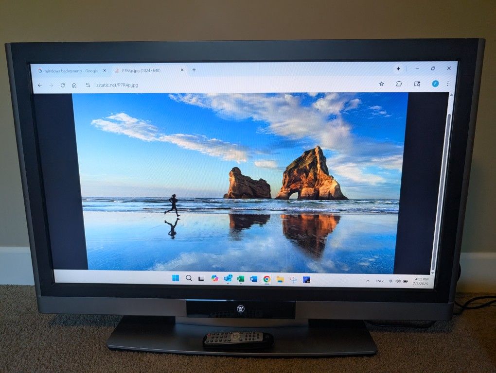 42 Inch Westinghouse 1080p LCD monitor and Amazon Fire Stick