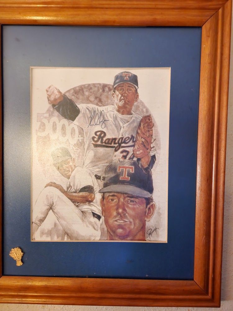 Nolan Ryan Autographed Lithograph