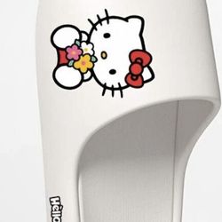 Authentic Sanrio Hello Kitty White Slides