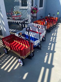 Radio flyer wagons 100.00 to 75.00 each in bellflower restored