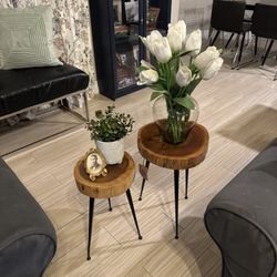 Hardwood Side Tables 2