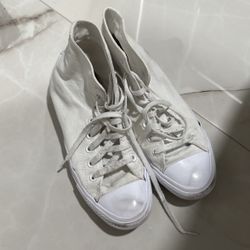 Used  All White Converse