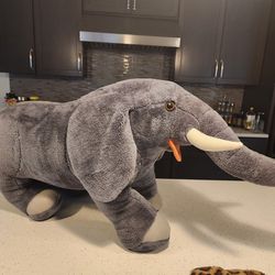 Melissa And Doug Stuffed Grey Elephant