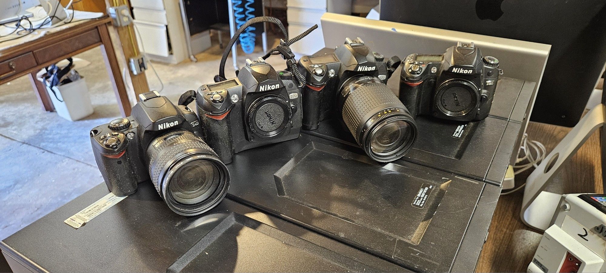 NIKON  CAMERA LOT OF 5. FOR PARTS AND REPAIR ONLY. 