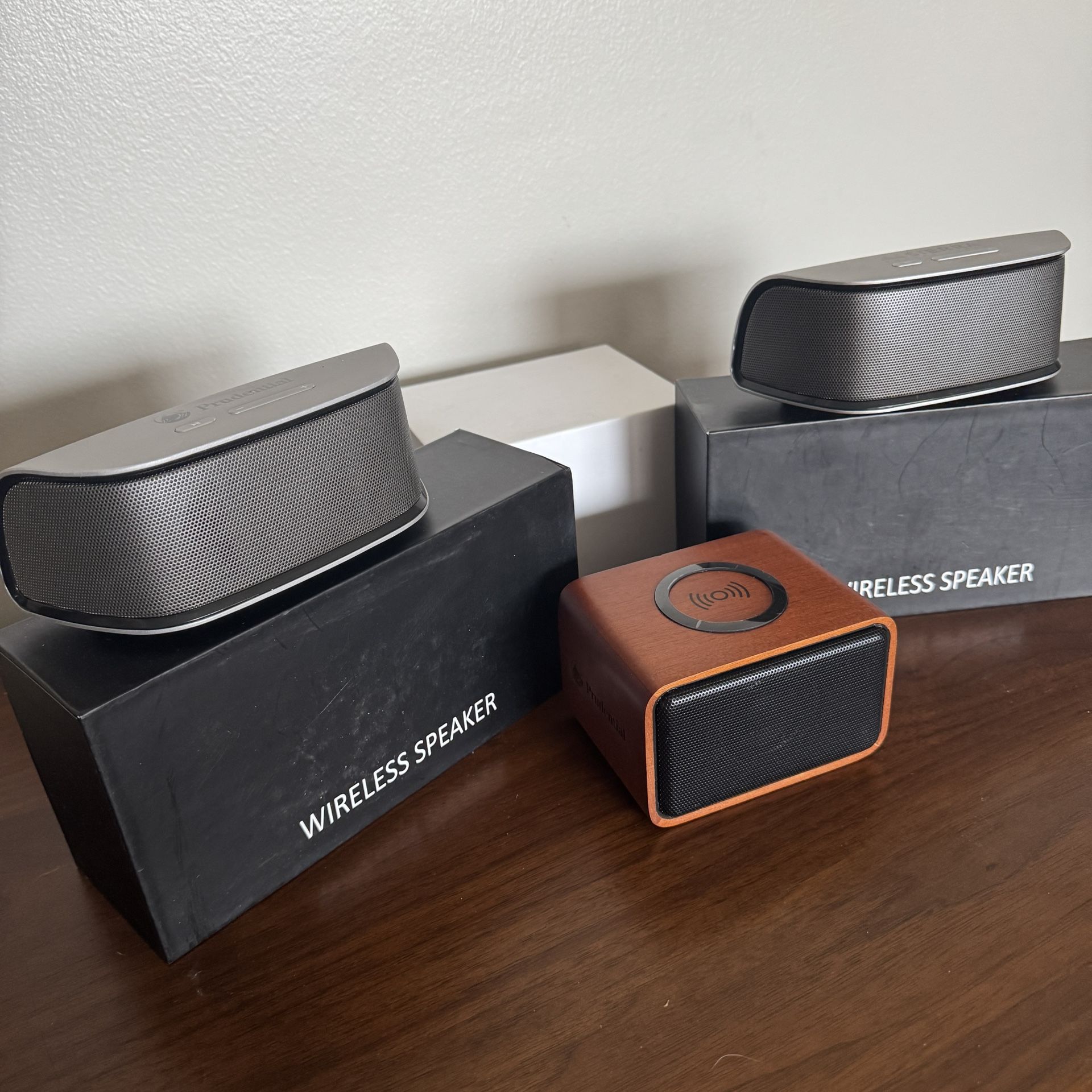 Set of 3 Wireless Bluetooth Speakers Travel Friendly Kid Friendly